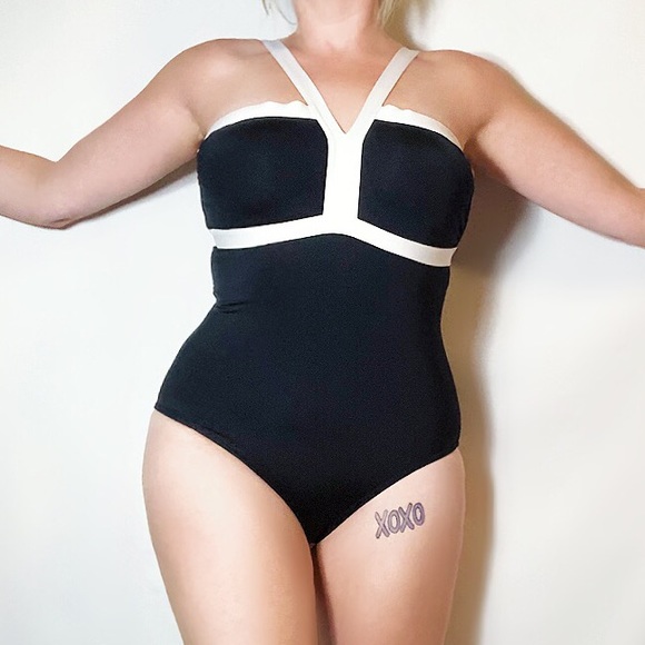 Other - Jag black and white one piece swimsuit